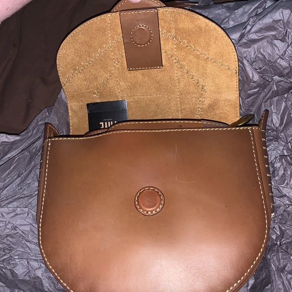 NWT new Frye Ilana Color Block Crossbody in Cognac - Picture 2 of 11